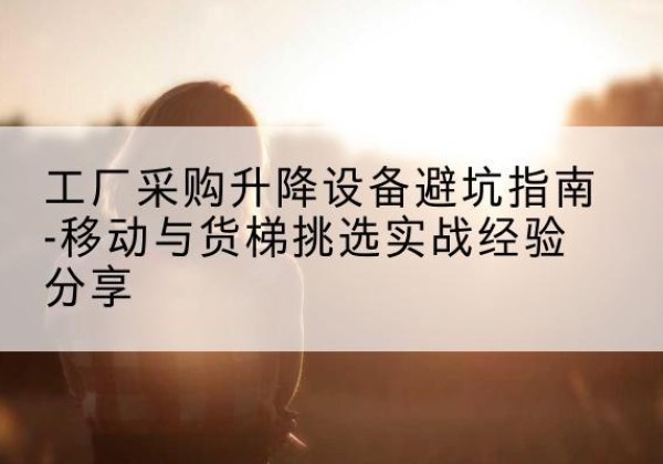 阿勒泰移动式升降机怎么选-工厂采购升降设备避坑指南-移动与货梯挑选实战经验分享